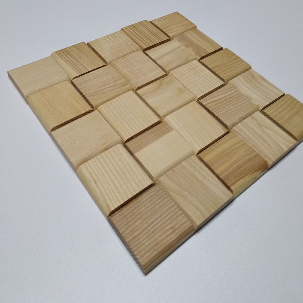Деревянная мозаика для стен Wood Mosaic Ясень Вельвет