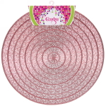 Салфетка на стол 38см «Бесконечность» розовая
