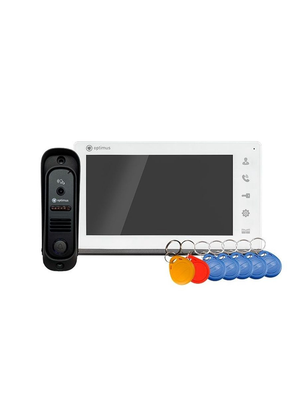 Комплект видеодомофона Optimus Leader 2.0 IK-7.0 (w+b)