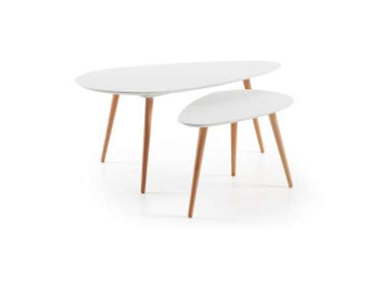 Комплект из 2 столиков Brick, белый