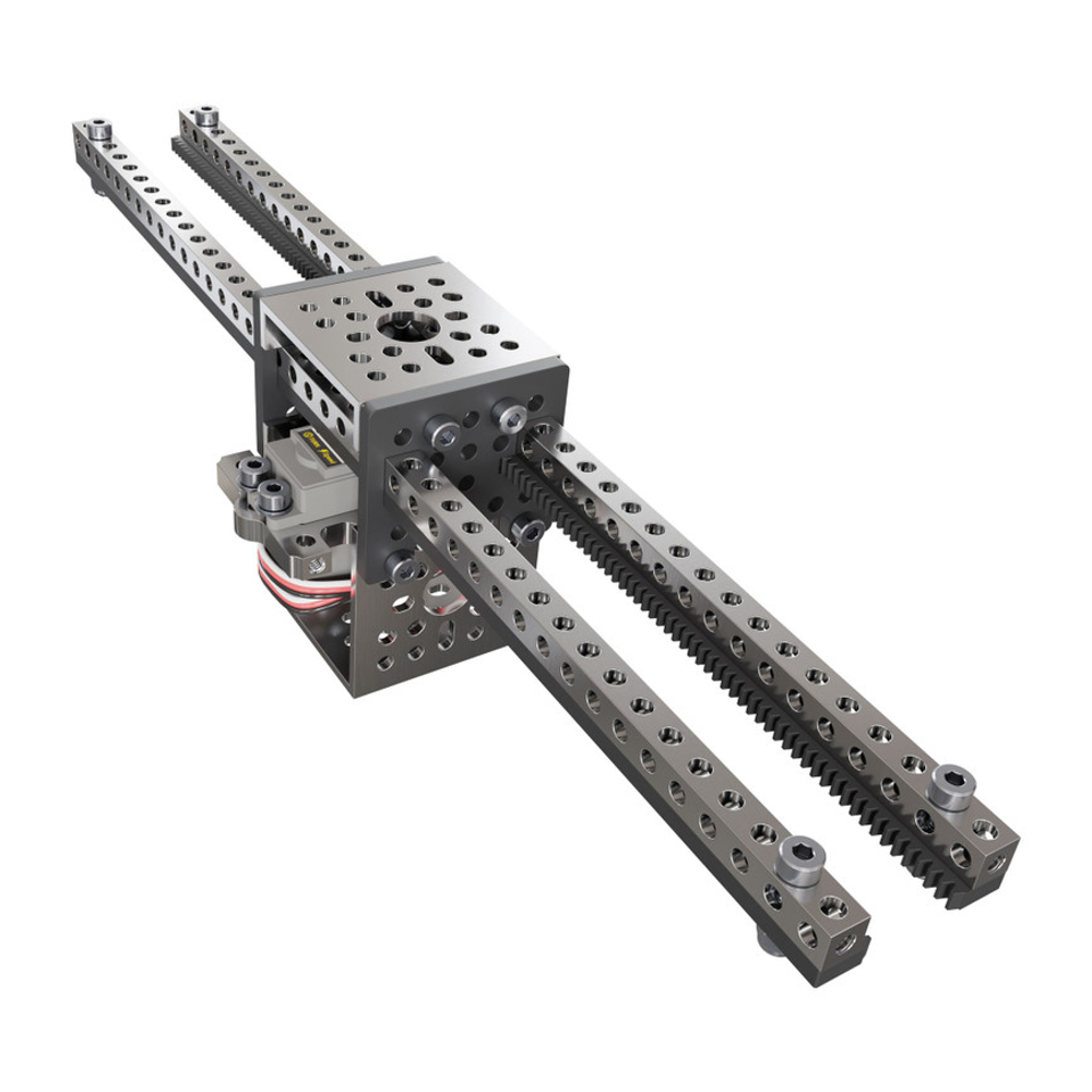 Servo-Driven Gear Rack Kit (11kg Thrust, 145 mm/sec, Dual Gear Rack)