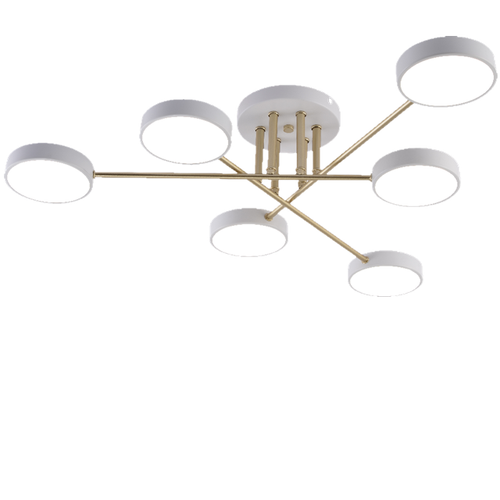 Потолочная светодиодная люстра Mirastyle MH-3258/6 WH+GOLD