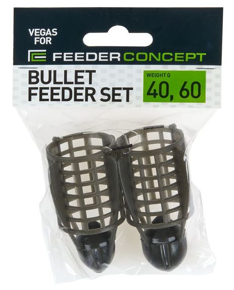 Набор фидерных кормушек FC Vegas ПУЛЯ 40 60г 2шт.