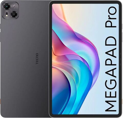 12" Планшет TECNO MegaPad Pro T1201 8/128 GB G100 4G, 2000 x 1200, 90Гц, Android 15, серый [t1201 128+8 sky gray]