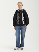 Женская Толстовка Rogue Heart Black Gun Graphic Oversized Zip Up