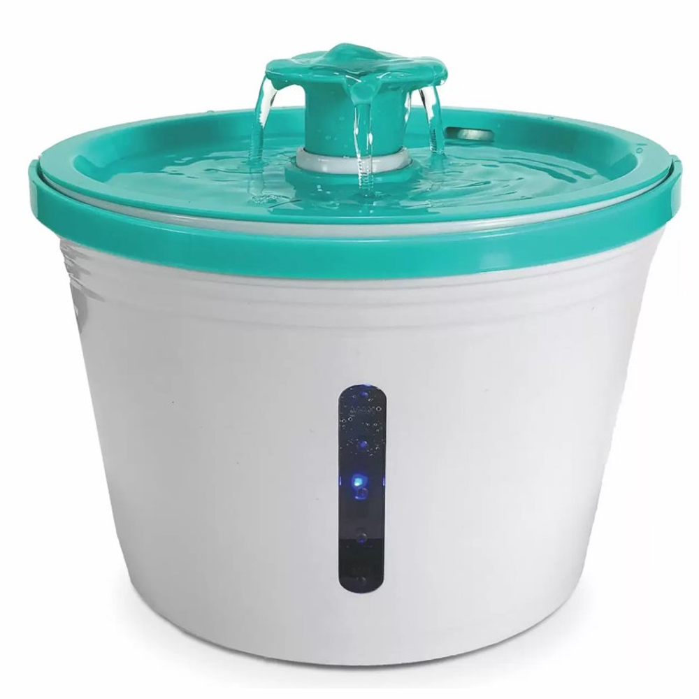 Skyrus питьевой фонтанчик для животных "pet fountain", usb, бело-зелёный, 1.6л