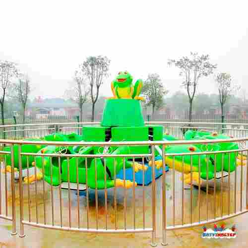 Детская карусель с подъёмом «Весёлые лягушата», 8×8×3,6 м
