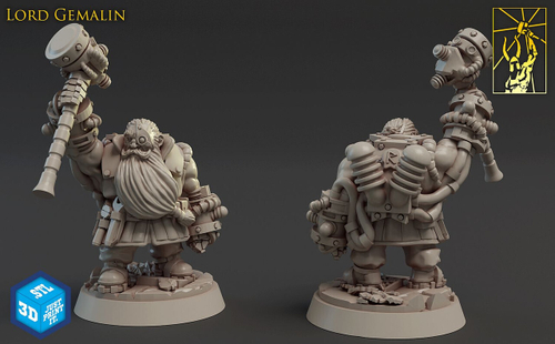 Grand Alliance Order Kharadron Overlords Hammerers 1 шт. миниатюра для dnd, днд, pathfinder, фентези, Настольная игра, НРИ, Варгейм, РПГ