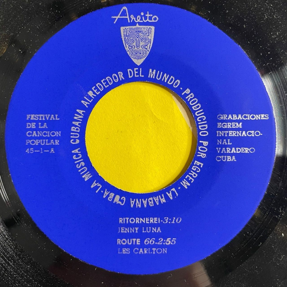 Винтажная виниловая пластинка LP Festival De la Cancion Popular Varadero,Cuba Vol. 1 (Cuba Куба 1966) 7 дюймов, 45 RPM, Single