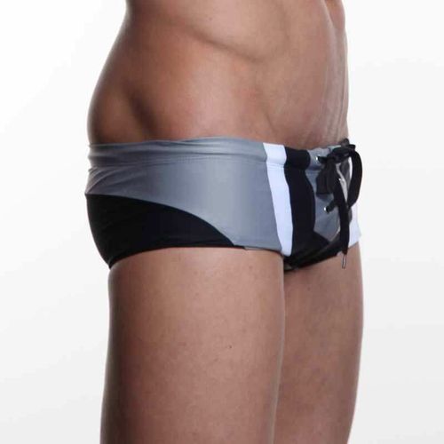 Мужские плавки хипсы черно-серые Aussiebum Joy Hip