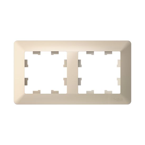 Рамка 2-м AtlasDesign Air беж./дым. бел. SE ATN220202