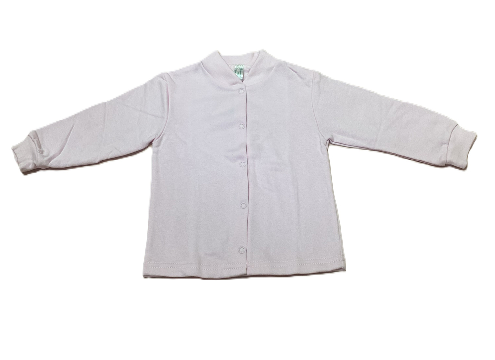 Кофточка длинный рукав из футера (100%хлопок с начесом) на кнопках на рост 80 см