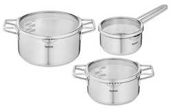 Набор посуды Tefal Nordica 6 предметов 1,4/2,9/5л 16/20/24см H852S325
