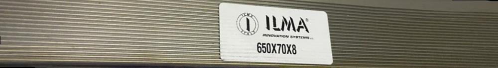 Нож бланкетный с насечкой HSS 650x70x8 ILMA