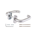 Ручка раздельная R.DSS304-0203P/19 (квадрат 8х110 мм) INOX 304 (овальное основание)