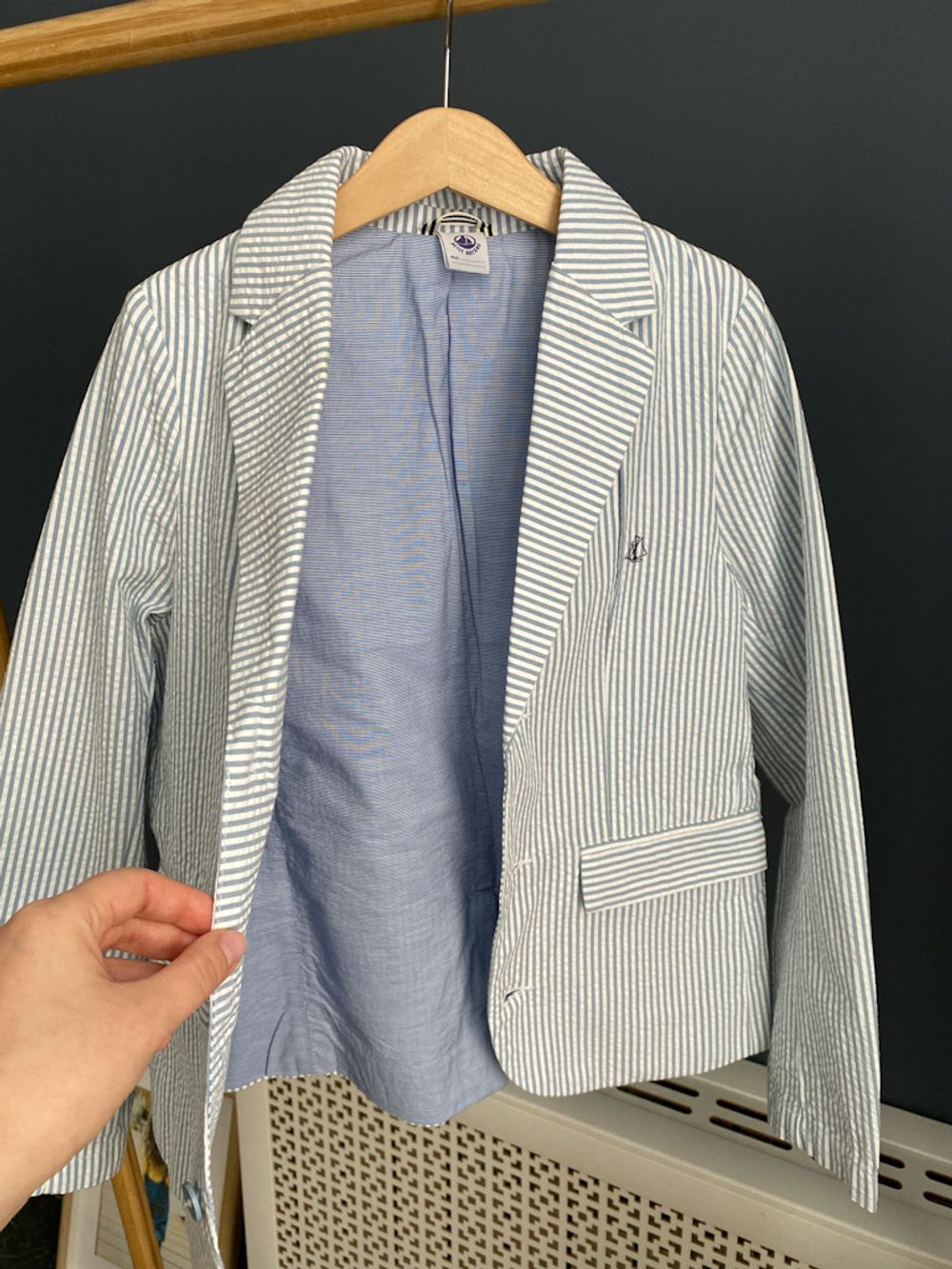 Хлопковый пиджак  Petit Bateau, 140