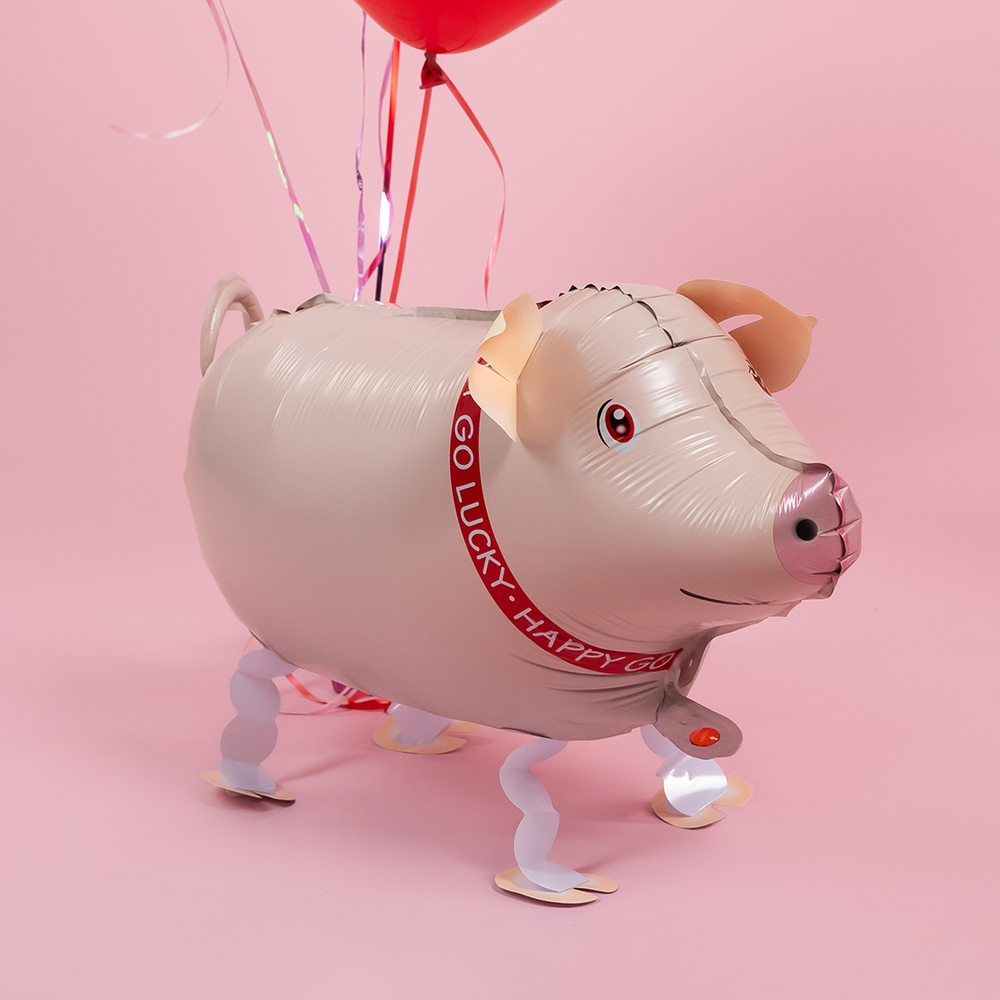 Шар 3D (26''/66 см) Ходячая Фигура, Поросенок