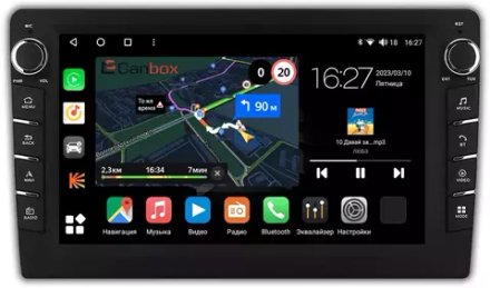 Магнитола для UAZ Patriot 2016-2024+ (без мультируля) - Canbox 10-UA005T Android 10, ТОП процессор, CarPlay, 4G SIM-слот