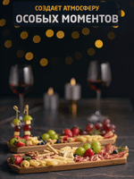 Сервировочная доска для подачи из дерева (поднос4, дуб)