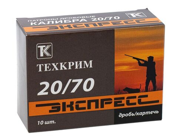 Патрон 20/70 Техкрим "Экспресс" №0000, коробка 10 шт.