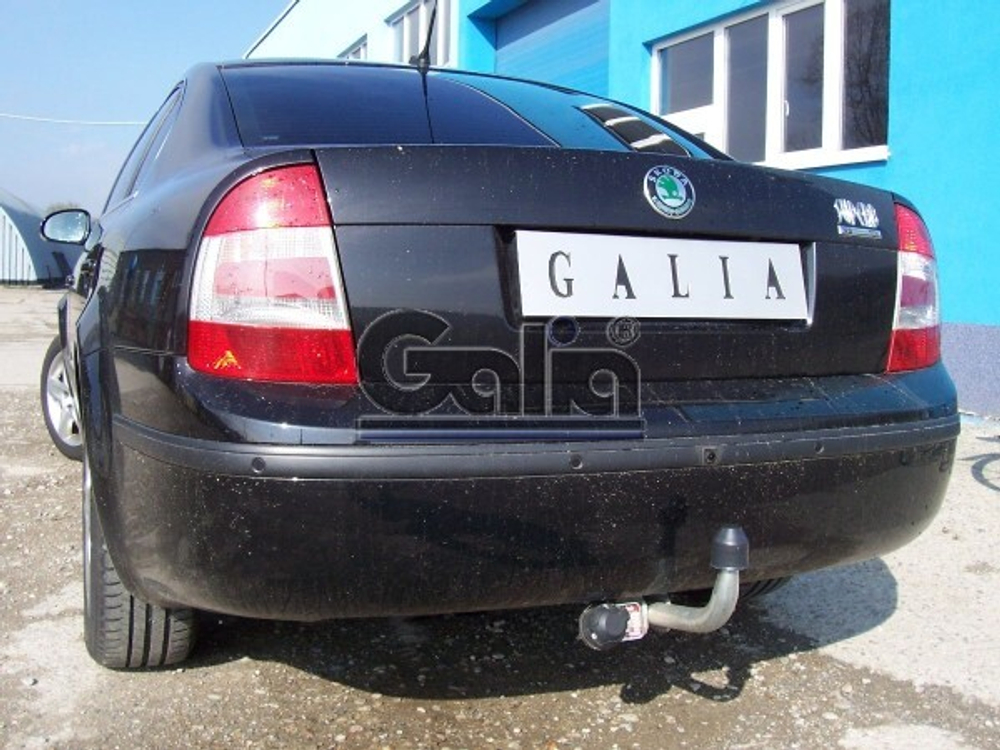 Фаркоп оцинкованный Galia S088A для Skoda Supreb I 2002-2008, Volkswagen Passat B5 седан/универсал 1996-2005(паспорт и сертификат в комплекте)(без электрики)
