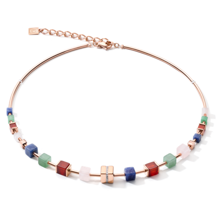 Колье Coeur de Lion Rose Gold Multicolor 5058/10-1561