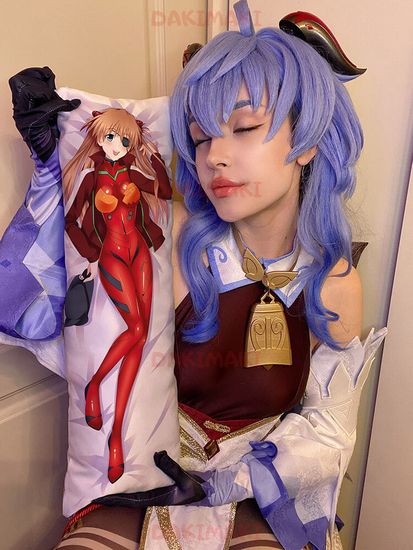 Мини дакимакура Аска Лэнгли Сорью из Евангелион арт. M0884, 60х20 см