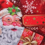 Коробка подарочная «Веселый Дедушка» 20*20*9,5 см