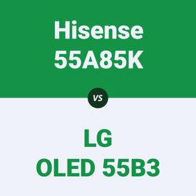Сравнительный обзор телевизора HISENSE 55A85K и LG OLED 55B3