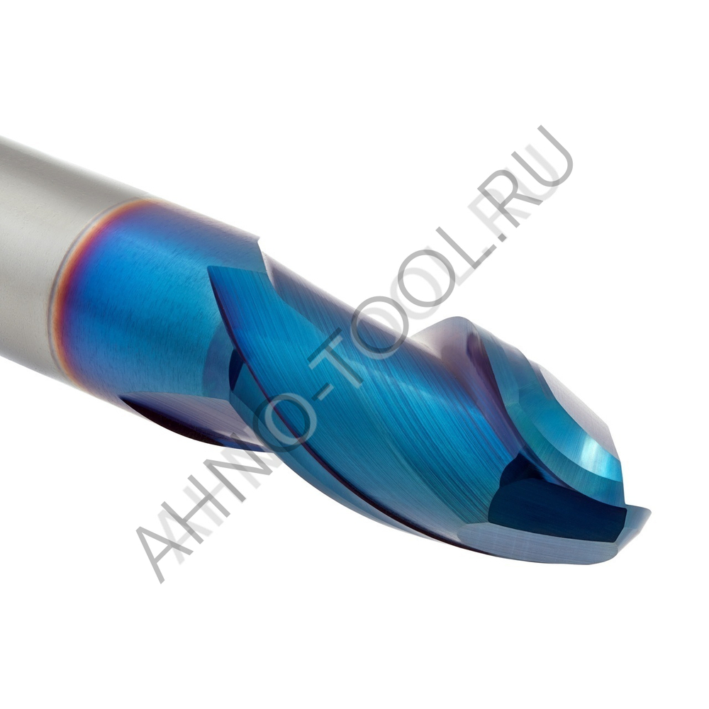 Фреза твердосплавная сферическая 20мм (L=100, l=40, хв=20) Z2 35° по закаленной стали BRHM-2B-R10.0