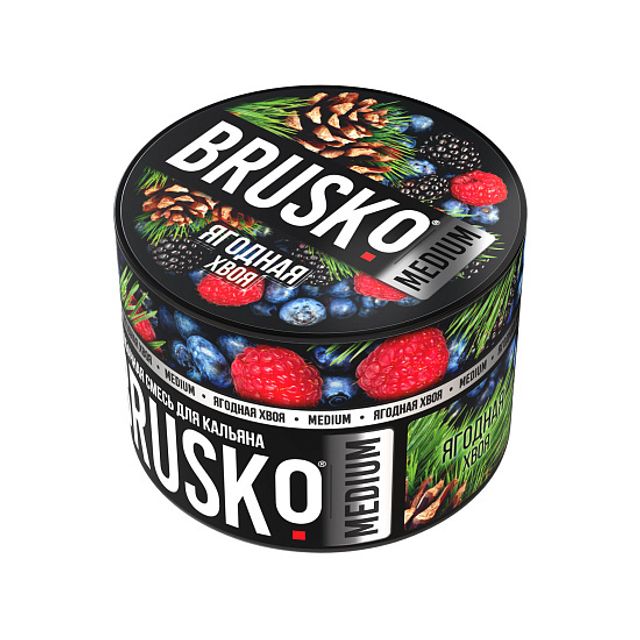 Бестабачная смесь Brusko Medium - Ягодная Хвоя 50 г