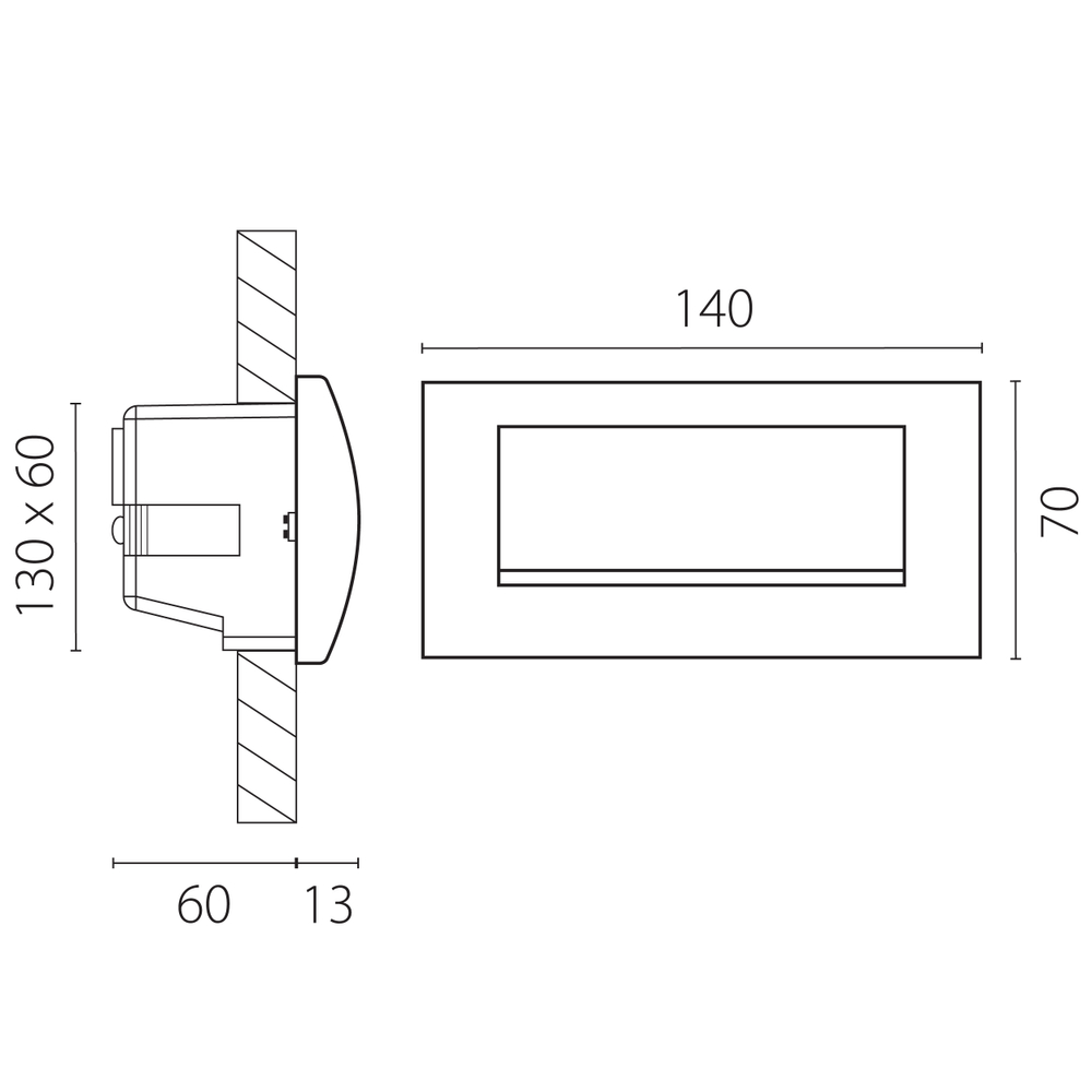 383592 Светильник ESTRA LED 5W 200LM 120G СЕРЫЙ 3000K IP55