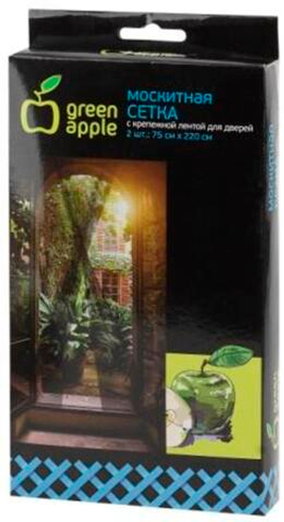 Сетка москитная на дверь75*220см GREEN APPLE GBN003