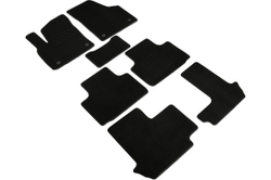 Ворсовые коврики LUX для Volkswagen Teramont Pro II (7 мест) 2025-н.в. Seintex.318460