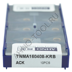 Пластина твердосплавная ISO TNMA160408-KRB ACK20E AHNO по чугуну, получистовая