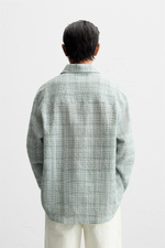 Рубашка из рельефной ткани jacquard