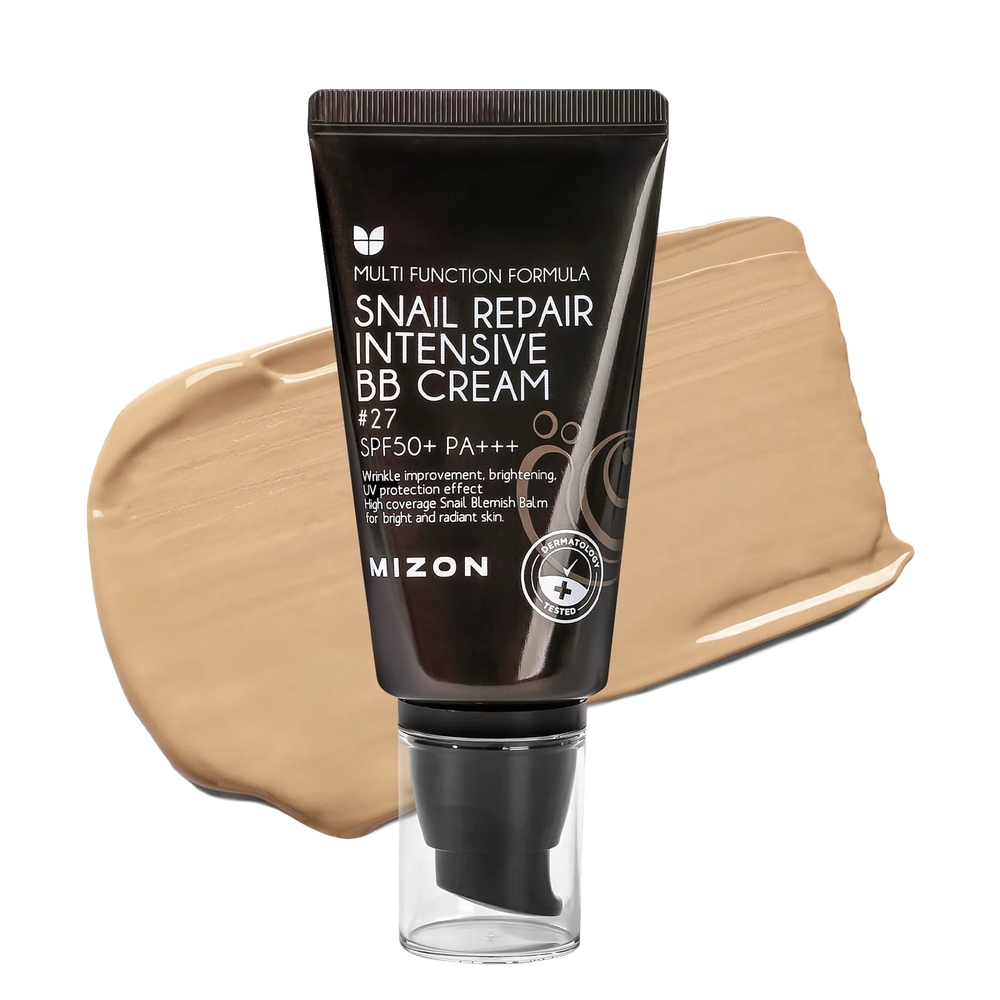 Mizon, Интенсивный BB-крем Snail Repair, # 27, SPF 50+ PA +++, 50 г (1,76 унции)