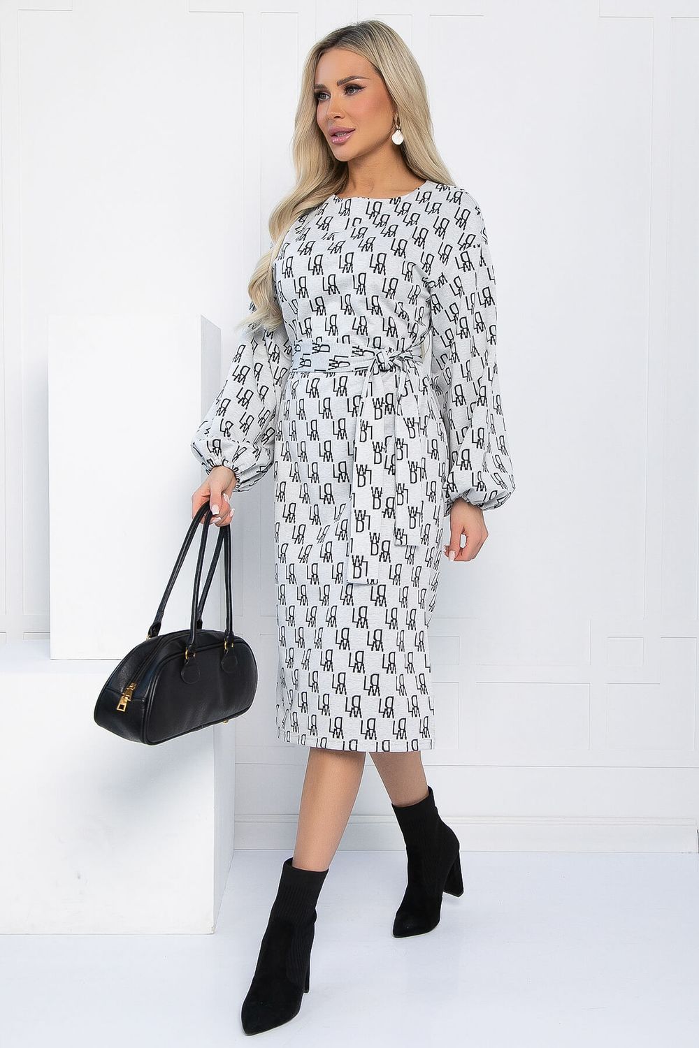 Платье Домино (светло-серое) П12763-18М LT Collection