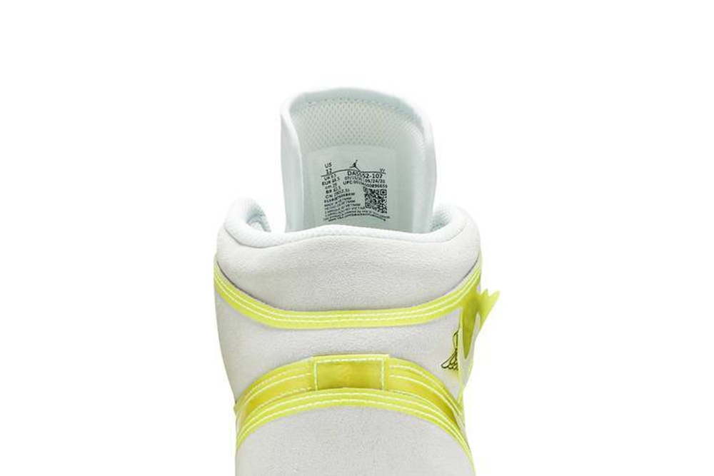 Кроссовки Jordan Air Jordan 1 Mid Lx "Opti Yellow" (Женская размерная сетка)