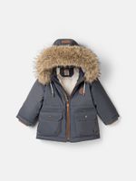 Парка зимняя на меху "Графит"