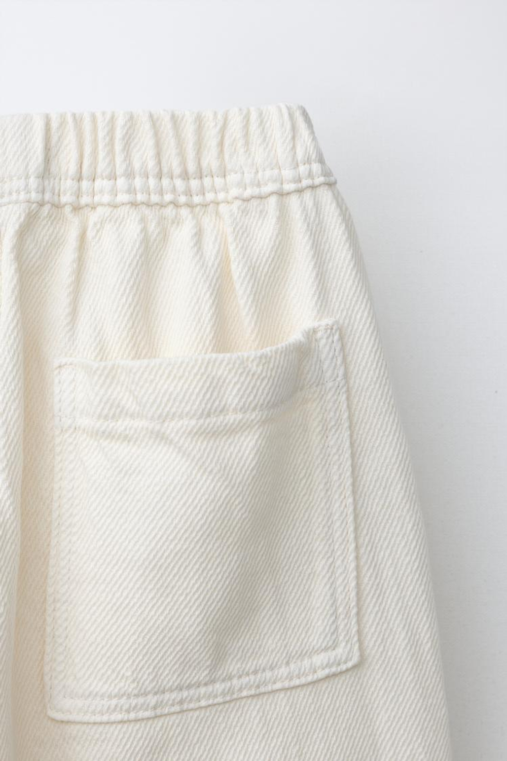 ZARA СВОБОДНЫЕ БРЮКИ ИЗ САРЖИ, ЭКРЮ