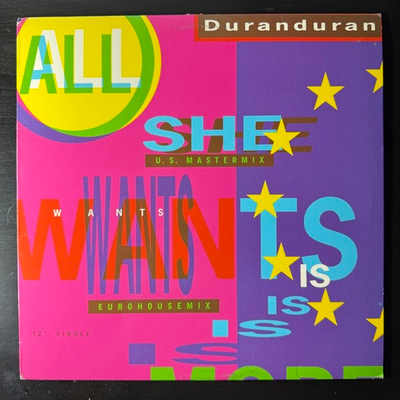 Duranduran ‎– All She Wants Is (США 1988г.) 12", 45 RPM