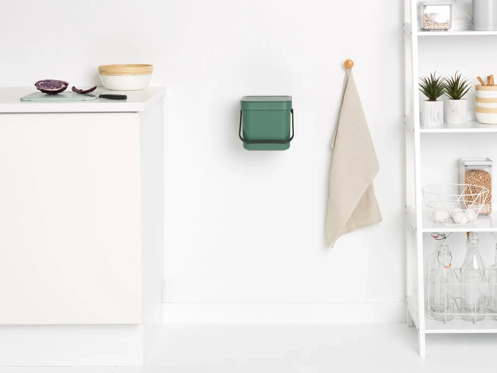 Brabantia Контейнер для мусора Sort & Go 6л зеленый 129841