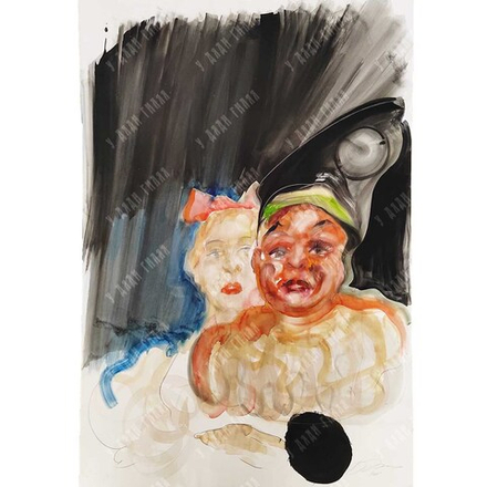 Алексеев Д. Н. Мальвина. Серия «Театральная». Бумага, акварель. 2010 г.