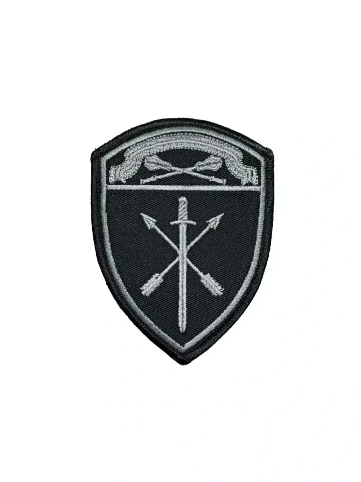 Шеврон Росгвардия вышитый ЦО ВЧ оперативного назначения (серо-черный)