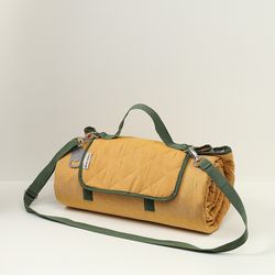 Плед для пикника и отдыха на пляже Smart Picnic, горчичный