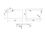 Индукционная варочная панель Smeg SI2M7953DW