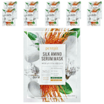 Petitfee, Silk Amino Serum, маска, 10 шт. по 25 г