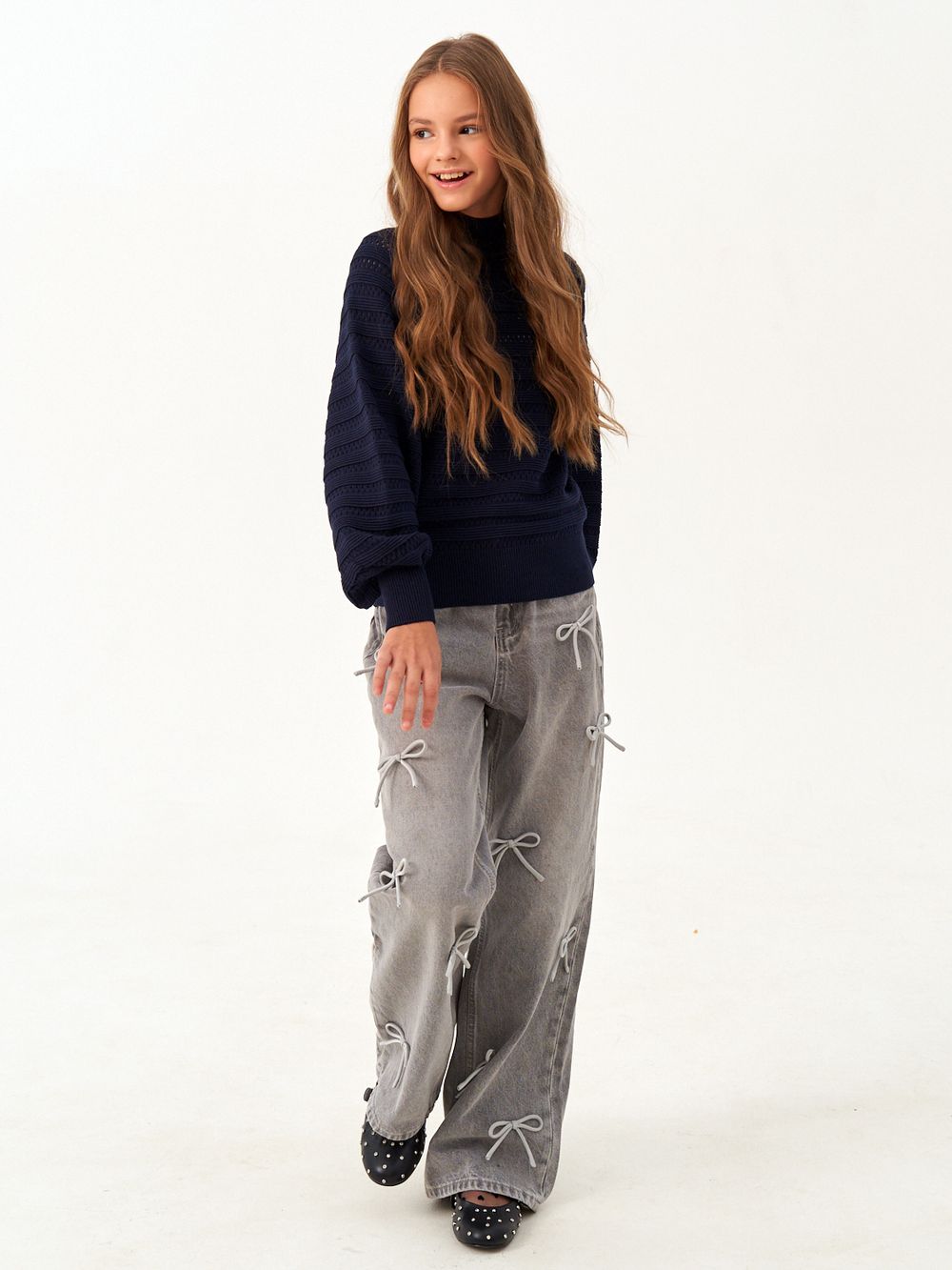 Джемпер для девочки AT1215 синий