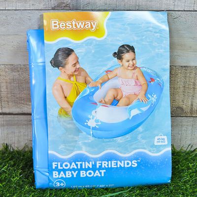 Лодка надувная детская 102*69см от 3-х лет "Океан" ПВХ, Bestway 34037